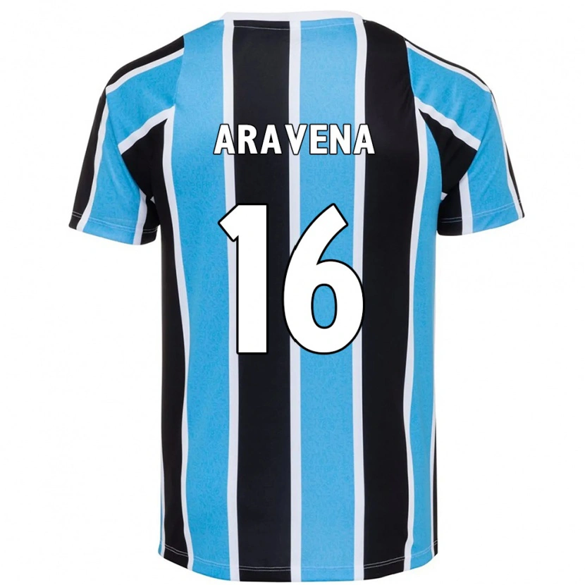 Danxen Heren Alexander Aravena #16 Blauw Zwart Wit Thuisshirt Thuistenue 2025/26 T-Shirt