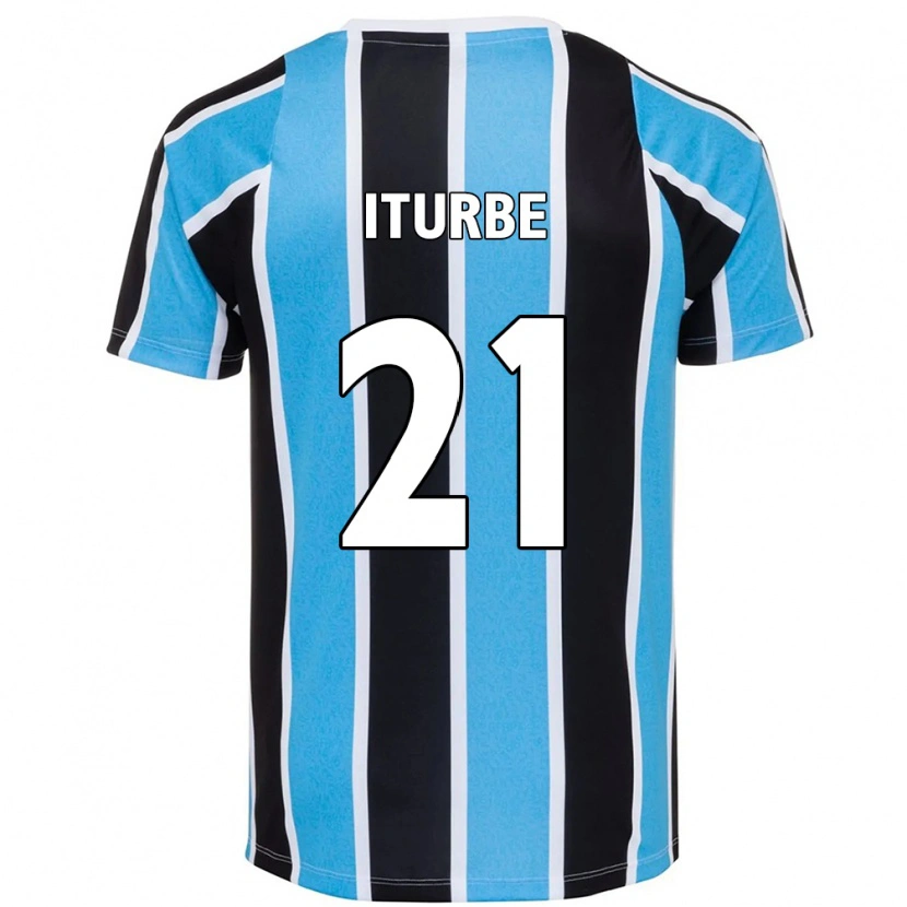 Danxen Heren Juan Iturbe #21 Blauw Zwart Wit Thuisshirt Thuistenue 2025/26 T-Shirt