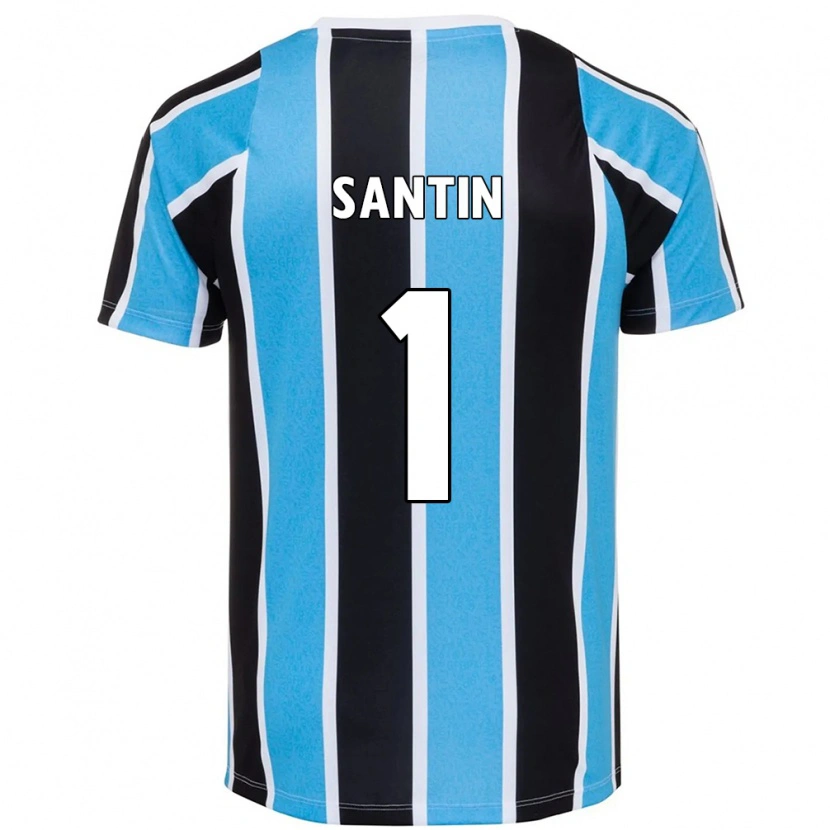 Danxen Heren Duda Santin #1 Blauw Zwart Wit Thuisshirt Thuistenue 2025/26 T-Shirt