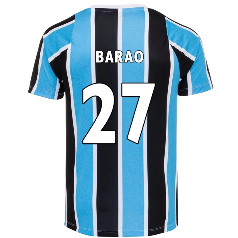 Danxen Heren Dani Barão #27 Blauw Zwart Wit Thuisshirt Thuistenue 2025/26 T-Shirt