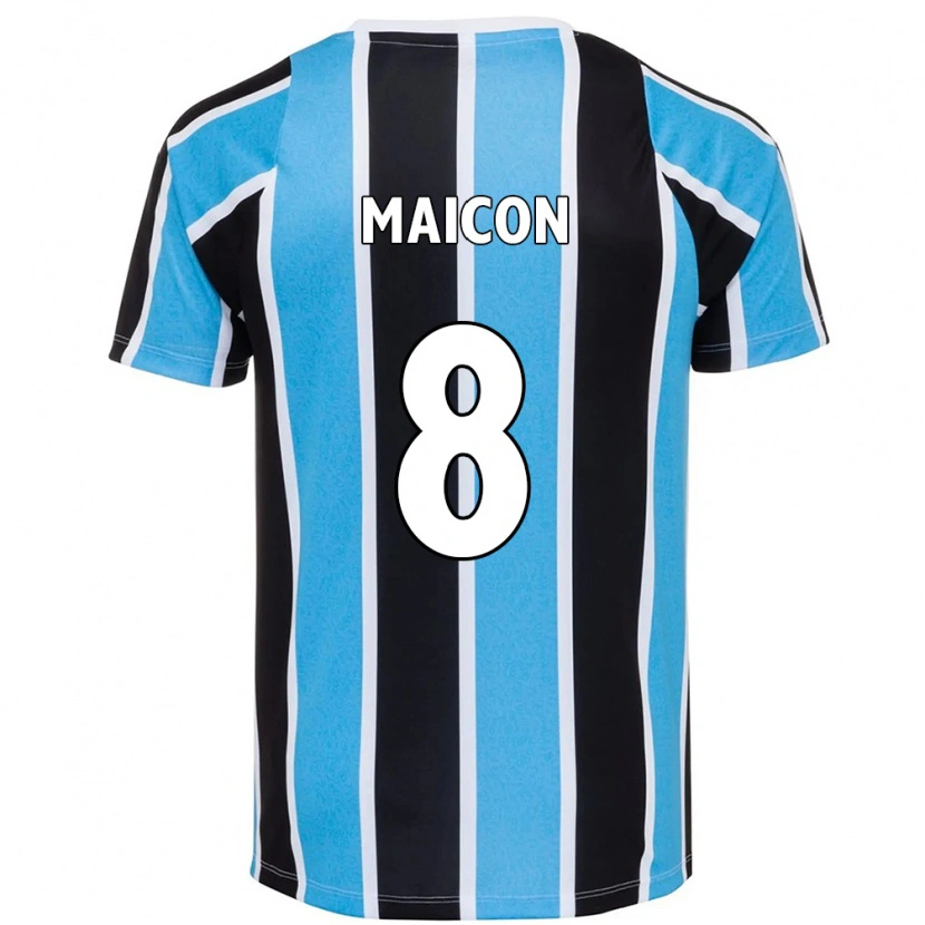 Danxen Heren Maicon #8 Blauw Zwart Wit Thuisshirt Thuistenue 2025/26 T-Shirt