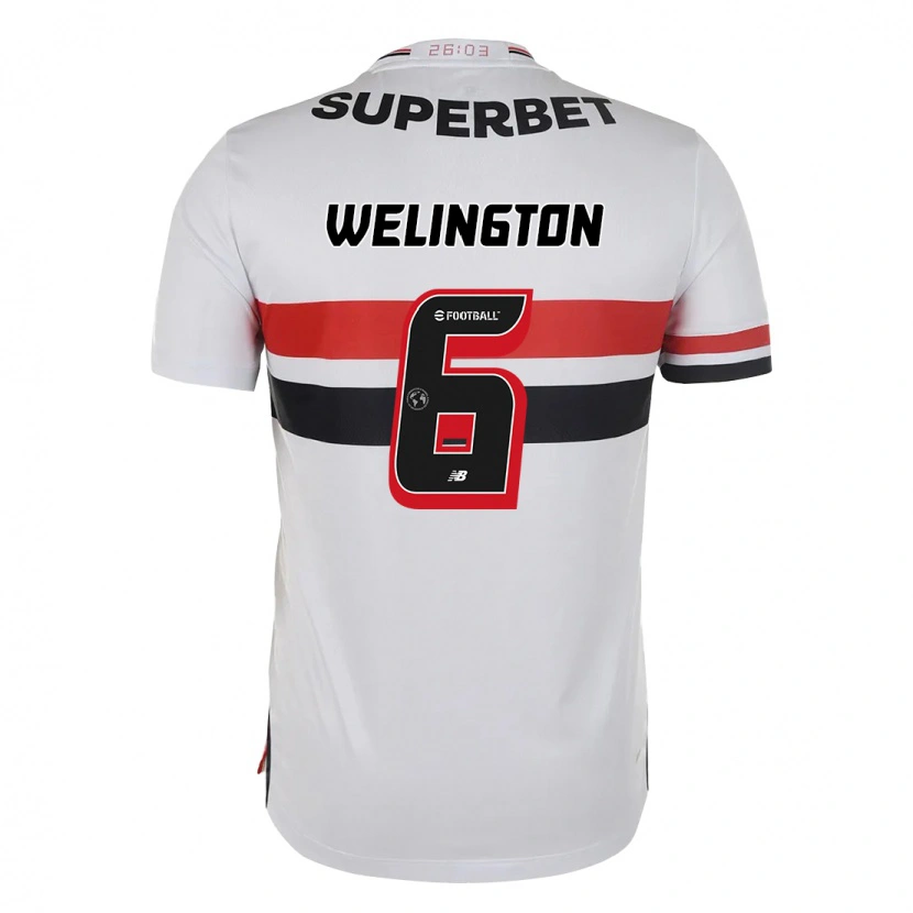 Danxen Heren Welington #6 Rood Zwart Wit Thuisshirt Thuistenue 2025/26 T-Shirt