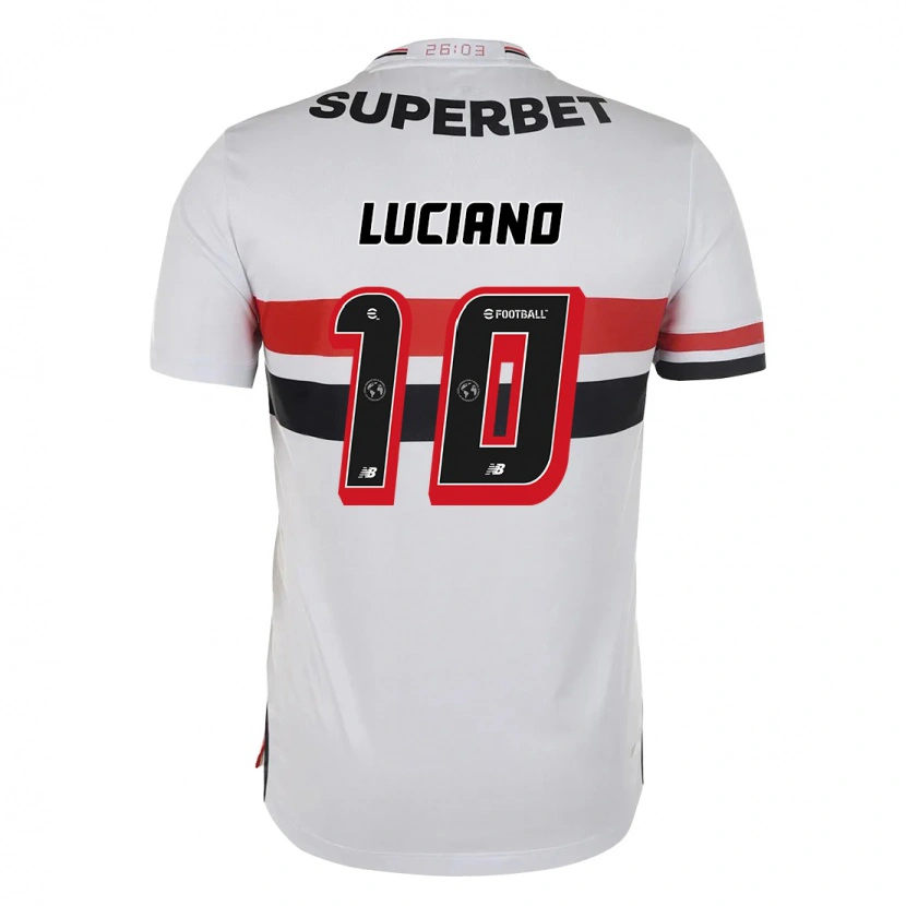 Danxen Heren Luciano #10 Rood Zwart Wit Thuisshirt Thuistenue 2025/26 T-Shirt