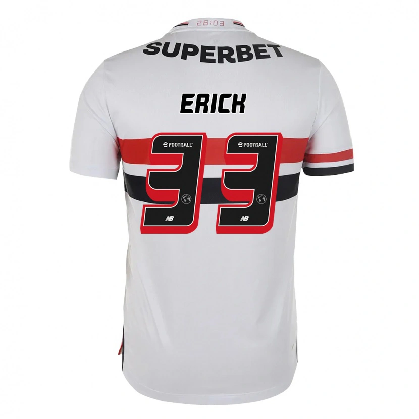 Danxen Heren Erick #33 Rood Zwart Wit Thuisshirt Thuistenue 2025/26 T-Shirt