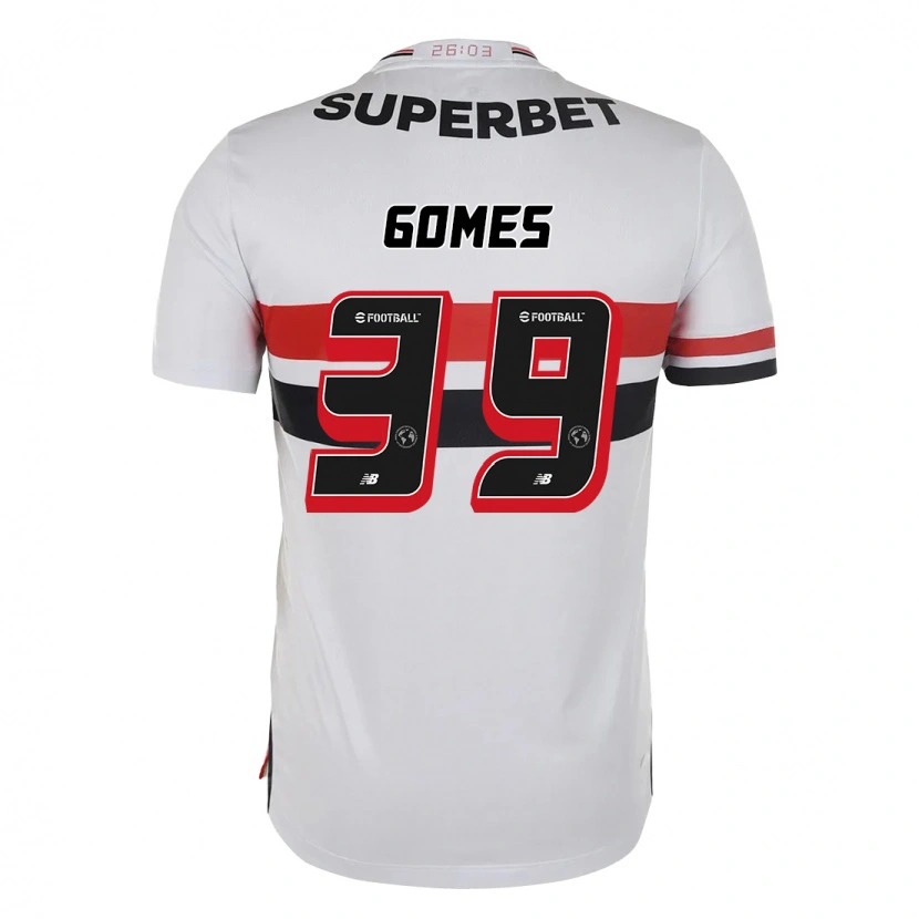 Danxen Heren William Gomes #39 Rood Zwart Wit Thuisshirt Thuistenue 2025/26 T-Shirt