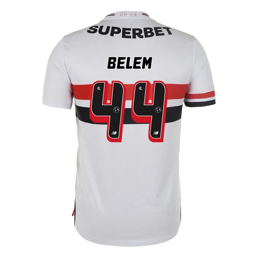 Danxen Heren Matheus Belém #44 Rood Zwart Wit Thuisshirt Thuistenue 2025/26 T-Shirt