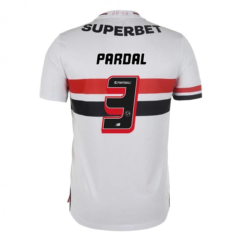 Danxen Heren Pardal #3 Rood Zwart Wit Thuisshirt Thuistenue 2025/26 T-Shirt