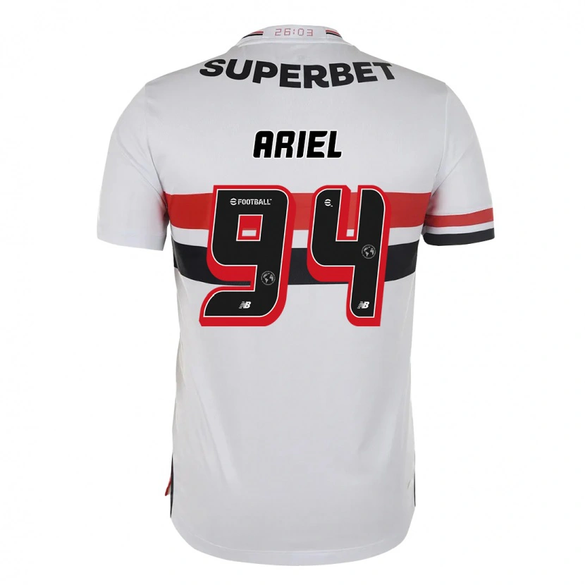 Danxen Heren Ariel #94 Rood Zwart Wit Thuisshirt Thuistenue 2025/26 T-Shirt