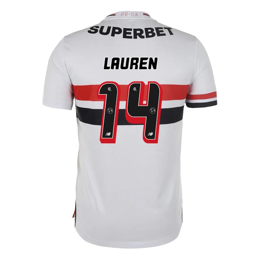 Danxen Heren Lauren #14 Rood Zwart Wit Thuisshirt Thuistenue 2025/26 T-Shirt