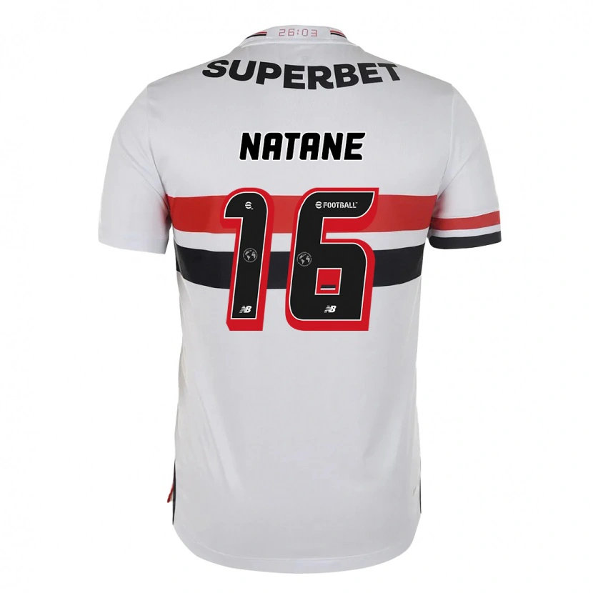 Danxen Heren Natane #16 Rood Zwart Wit Thuisshirt Thuistenue 2025/26 T-Shirt