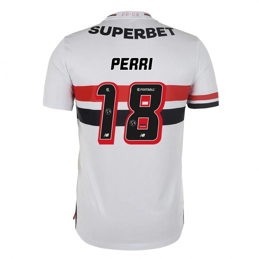 Danxen Heren Lucas Perri #18 Rood Zwart Wit Thuisshirt Thuistenue 2025/26 T-Shirt