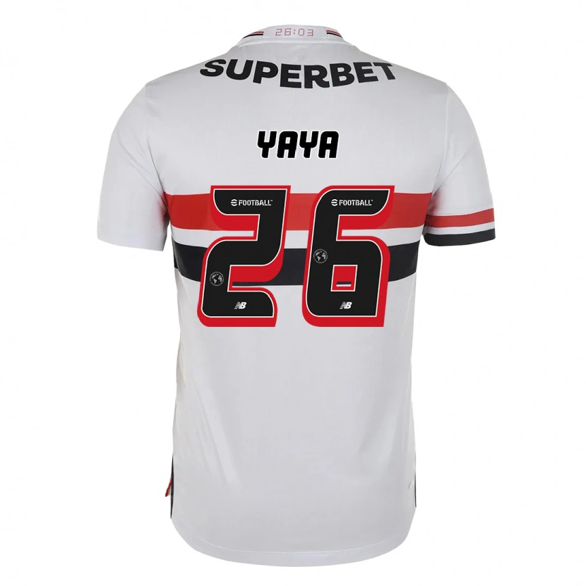 Danxen Heren Yaya #26 Rood Zwart Wit Thuisshirt Thuistenue 2025/26 T-Shirt