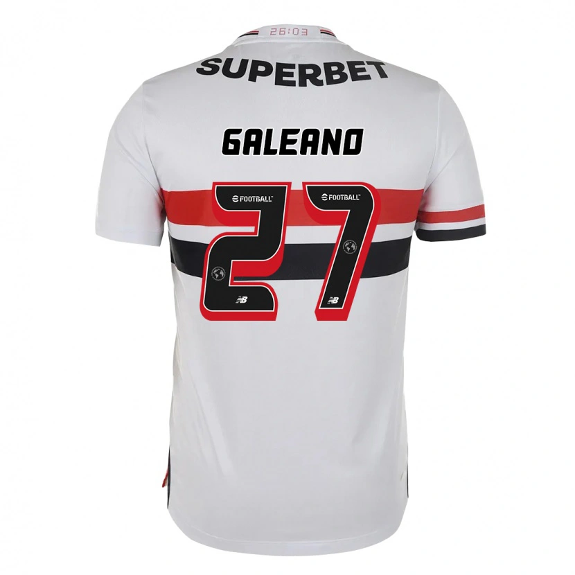 Danxen Heren Antonio Galeano #27 Rood Zwart Wit Thuisshirt Thuistenue 2025/26 T-Shirt