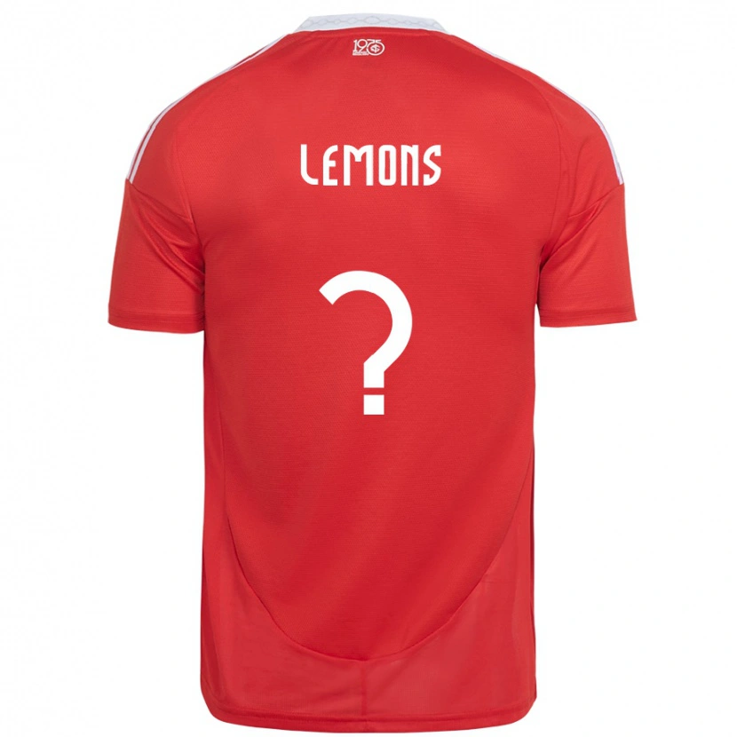 Danxen Heren Matheus Lemons #0 Rood Wit Thuisshirt Thuistenue 2025/26 T-Shirt