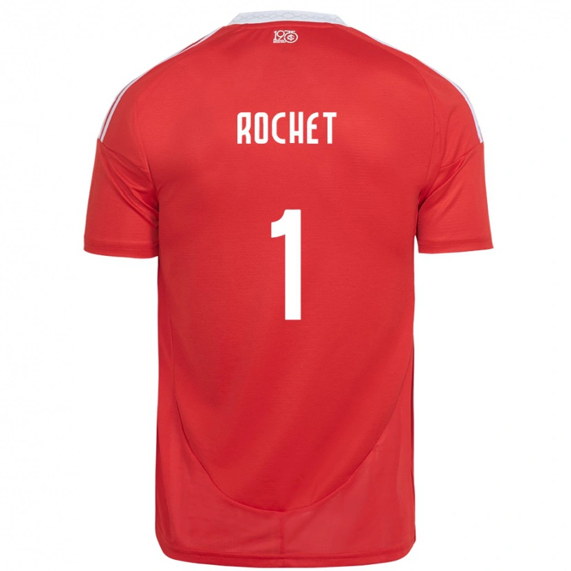 Danxen Heren Sergio Rochet #1 Rood Wit Thuisshirt Thuistenue 2025/26 T-Shirt