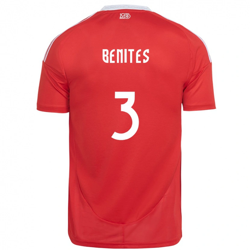 Danxen Heren Bruna Benites #3 Rood Wit Thuisshirt Thuistenue 2025/26 T-Shirt