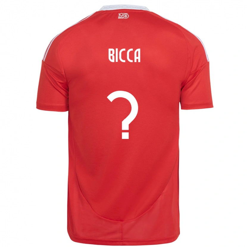 Danxen Heren Leo Bicca #0 Rood Wit Thuisshirt Thuistenue 2025/26 T-Shirt