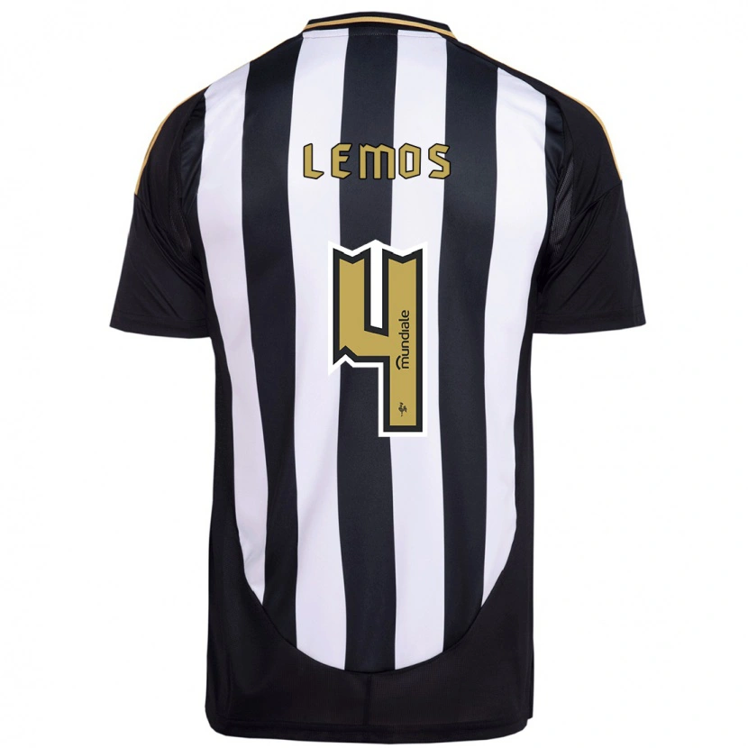 Danxen Heren Mauricio Lemos #4 Wit Zwart Thuisshirt Thuistenue 2025/26 T-Shirt
