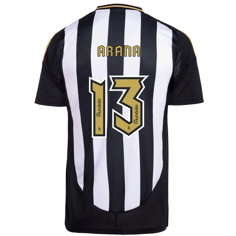 Danxen Heren Guilherme Arana #13 Wit Zwart Thuisshirt Thuistenue 2025/26 T-Shirt