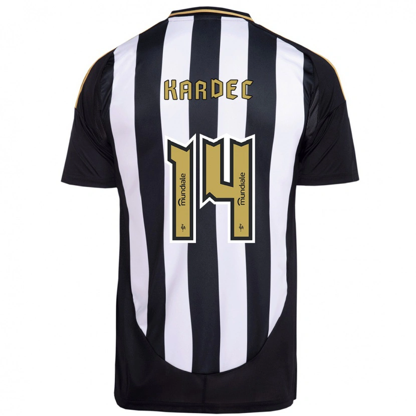 Danxen Heren Alan Kardec #14 Wit Zwart Thuisshirt Thuistenue 2025/26 T-Shirt