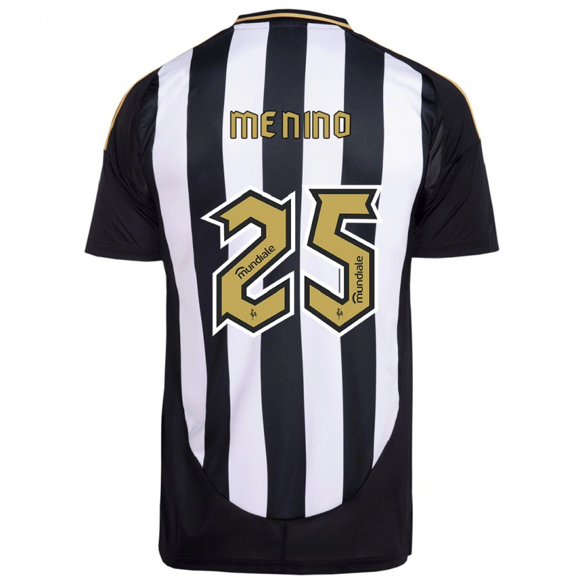 Danxen Heren Gabriel Menino #25 Wit Zwart Thuisshirt Thuistenue 2025/26 T-Shirt
