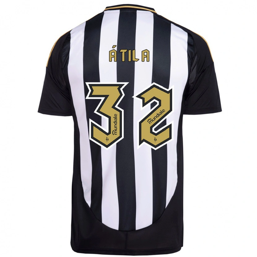 Danxen Heren Gabriel Átila #32 Wit Zwart Thuisshirt Thuistenue 2025/26 T-Shirt