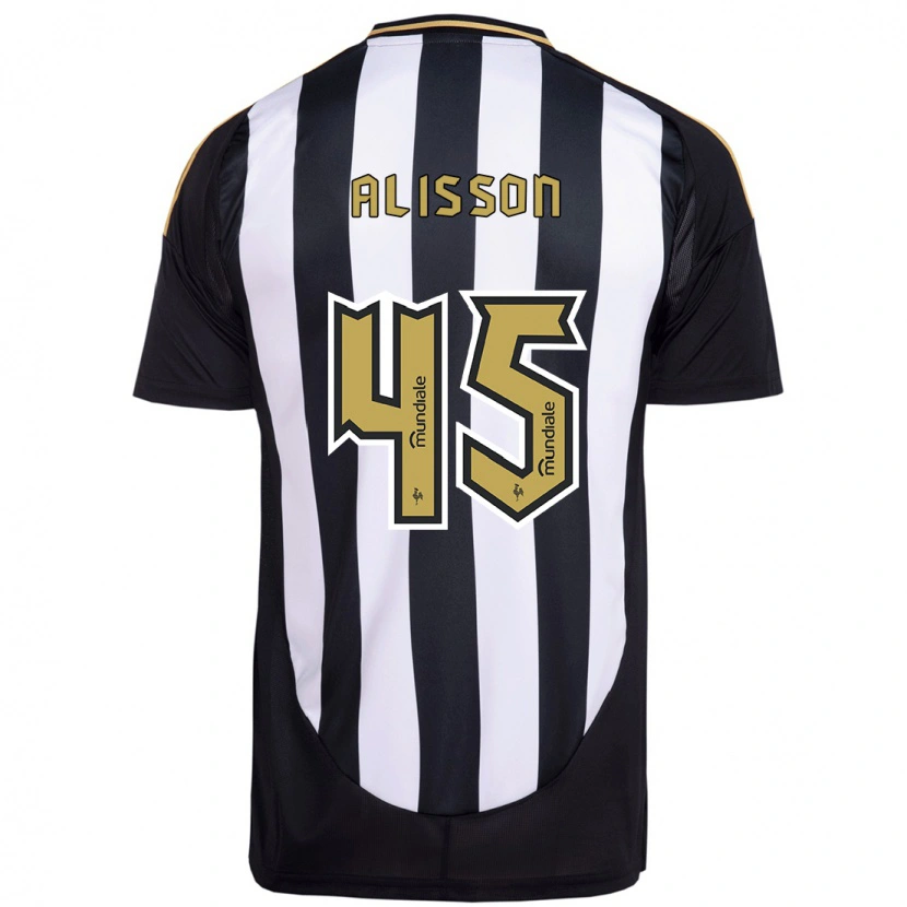 Danxen Heren Alisson #45 Wit Zwart Thuisshirt Thuistenue 2025/26 T-Shirt
