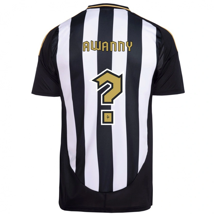 Danxen Heren Awanny #0 Wit Zwart Thuisshirt Thuistenue 2025/26 T-Shirt