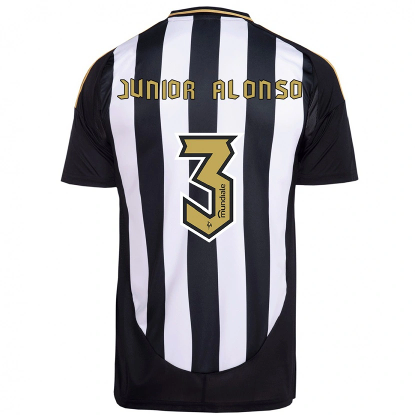 Danxen Heren Junior Alonso #3 Wit Zwart Thuisshirt Thuistenue 2025/26 T-Shirt