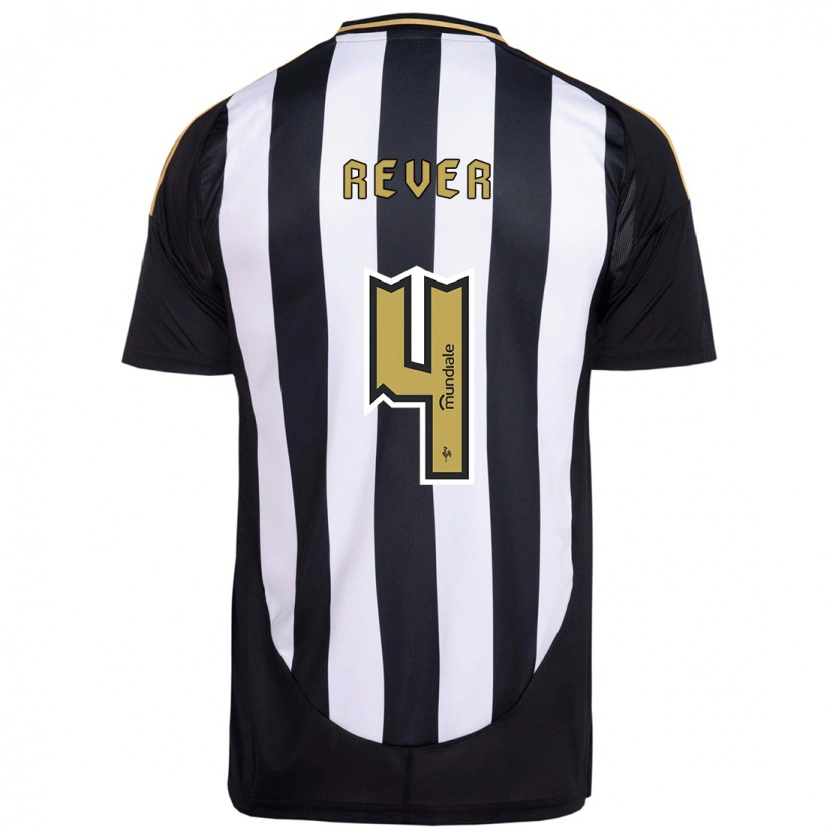 Danxen Heren Rever #4 Wit Zwart Thuisshirt Thuistenue 2025/26 T-Shirt