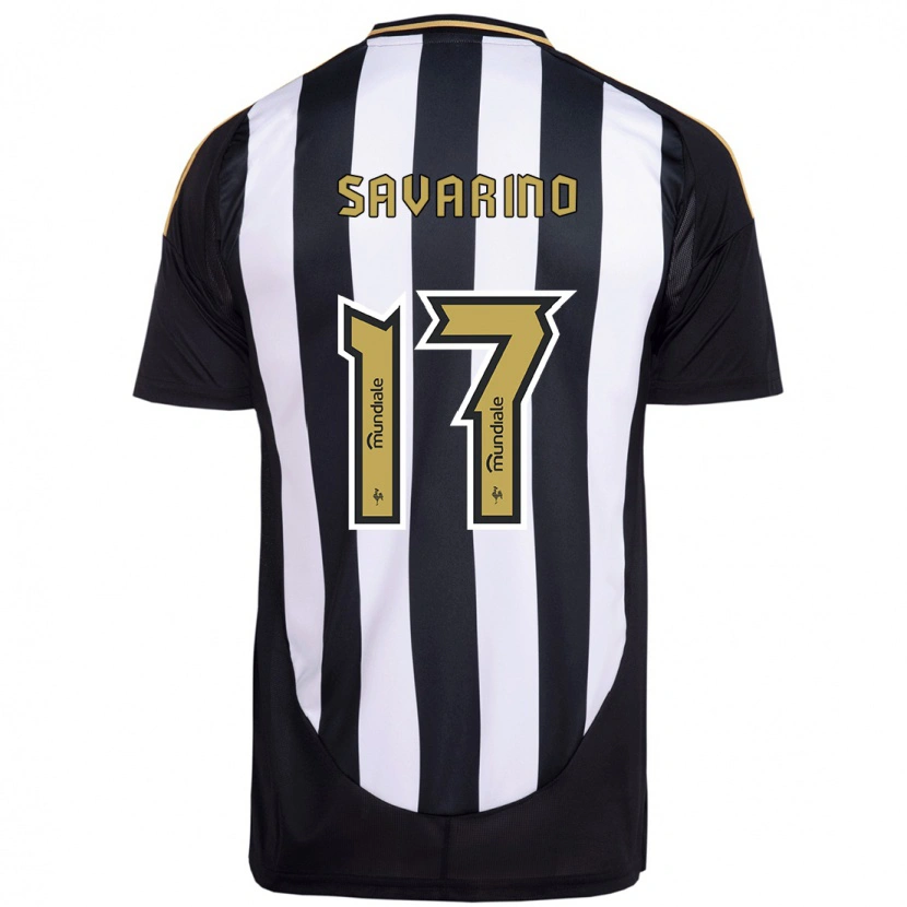 Danxen Heren Jefferson Savarino #17 Wit Zwart Thuisshirt Thuistenue 2025/26 T-Shirt