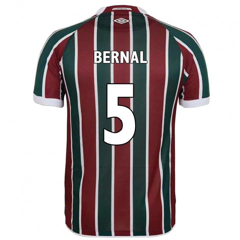 Danxen Heren Facundo Bernal #5 Groen Maroon Wit Thuisshirt Thuistenue 2025/26 T-Shirt