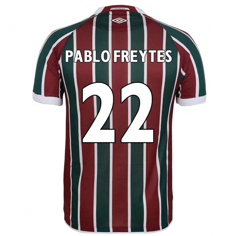 Danxen Heren Juan Pablo Freytes #22 Groen Maroon Wit Thuisshirt Thuistenue 2025/26 T-Shirt