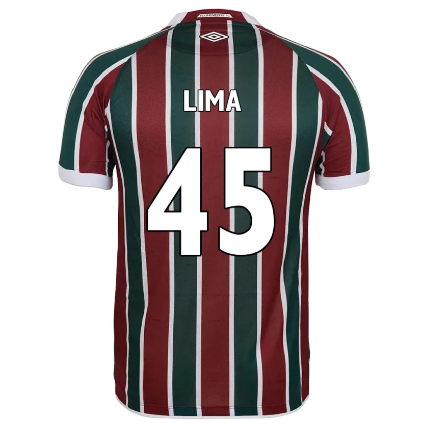 Danxen Heren Lima #45 Groen Maroon Wit Thuisshirt Thuistenue 2025/26 T-Shirt