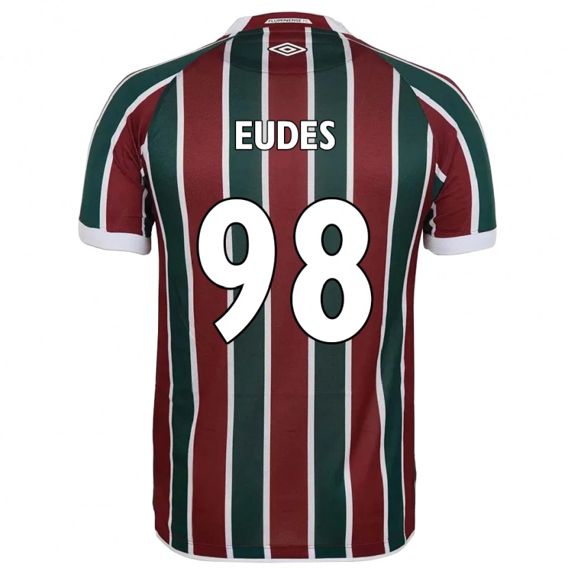 Danxen Heren Vitor Eudes #98 Groen Maroon Wit Thuisshirt Thuistenue 2025/26 T-Shirt