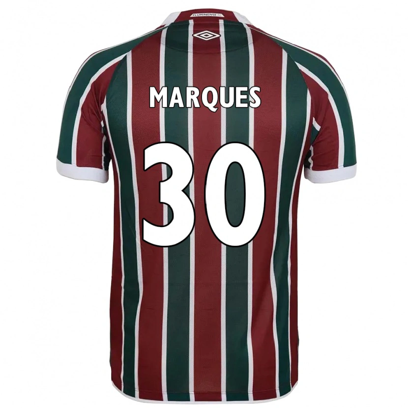 Danxen Heren Vero Marques #30 Groen Maroon Wit Thuisshirt Thuistenue 2025/26 T-Shirt