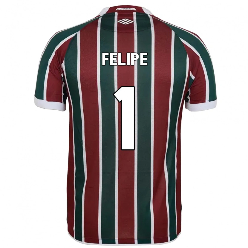 Danxen Heren Marcos Felipe #1 Groen Maroon Wit Thuisshirt Thuistenue 2025/26 T-Shirt