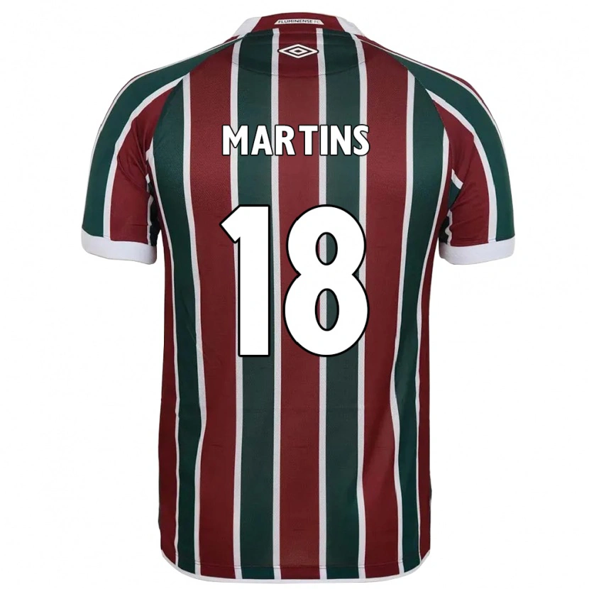 Danxen Heren Matheus Martins #18 Groen Maroon Wit Thuisshirt Thuistenue 2025/26 T-Shirt