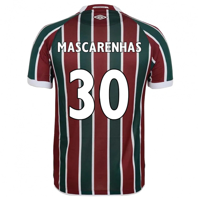 Danxen Heren Matheus Mascarenhas #30 Groen Maroon Wit Thuisshirt Thuistenue 2025/26 T-Shirt