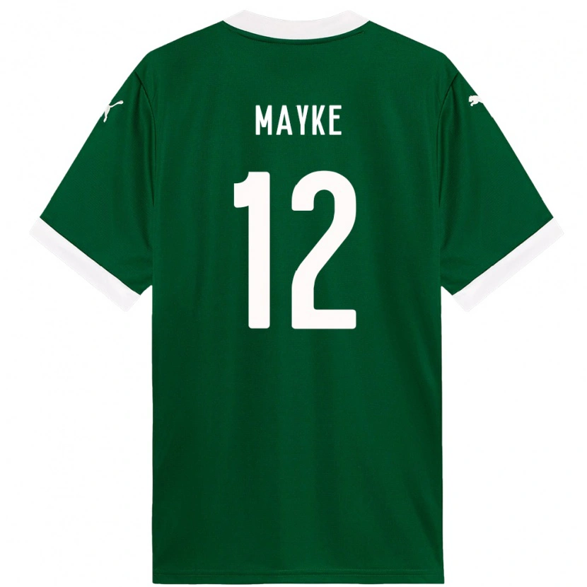Danxen Heren Mayke #12 Groen Wit Thuisshirt Thuistenue 2025/26 T-Shirt