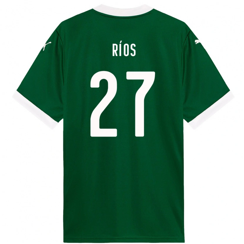 Danxen Heren Richard Ríos #27 Groen Wit Thuisshirt Thuistenue 2025/26 T-Shirt