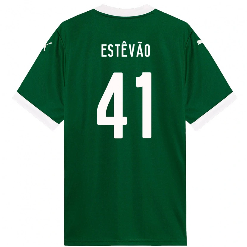 Danxen Heren Estêvão #41 Groen Wit Thuisshirt Thuistenue 2025/26 T-Shirt