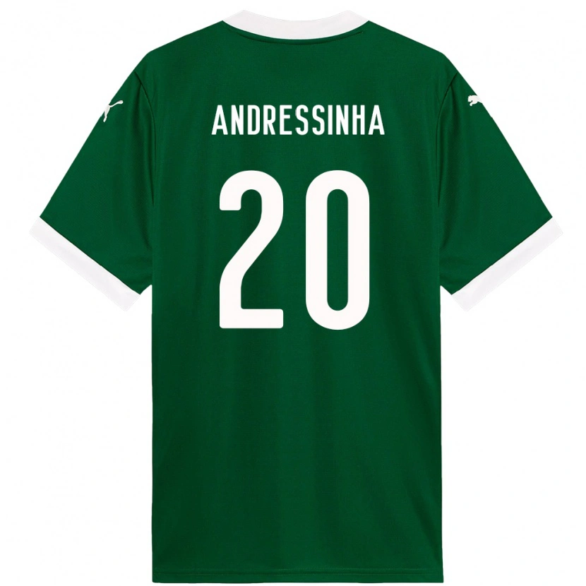 Danxen Heren Andressinha #20 Groen Wit Thuisshirt Thuistenue 2025/26 T-Shirt