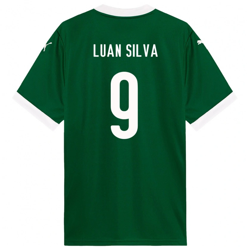 Danxen Heren Luan Silva #9 Groen Wit Thuisshirt Thuistenue 2025/26 T-Shirt
