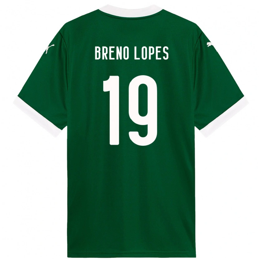 Danxen Heren Breno Lopes #19 Groen Wit Thuisshirt Thuistenue 2025/26 T-Shirt