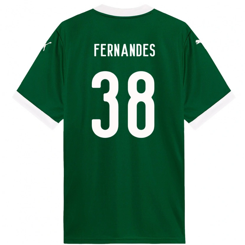 Danxen Heren Matheus Fernandes #38 Groen Wit Thuisshirt Thuistenue 2025/26 T-Shirt