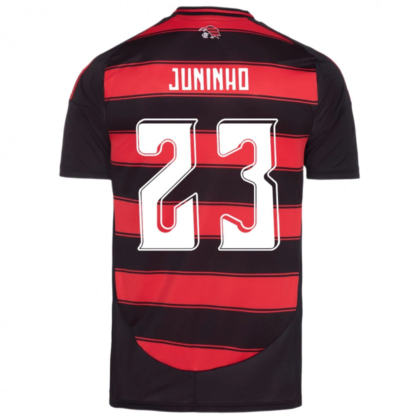 Danxen Heren Juninho #23 Rood Zwart Thuisshirt Thuistenue 2025/26 T-Shirt