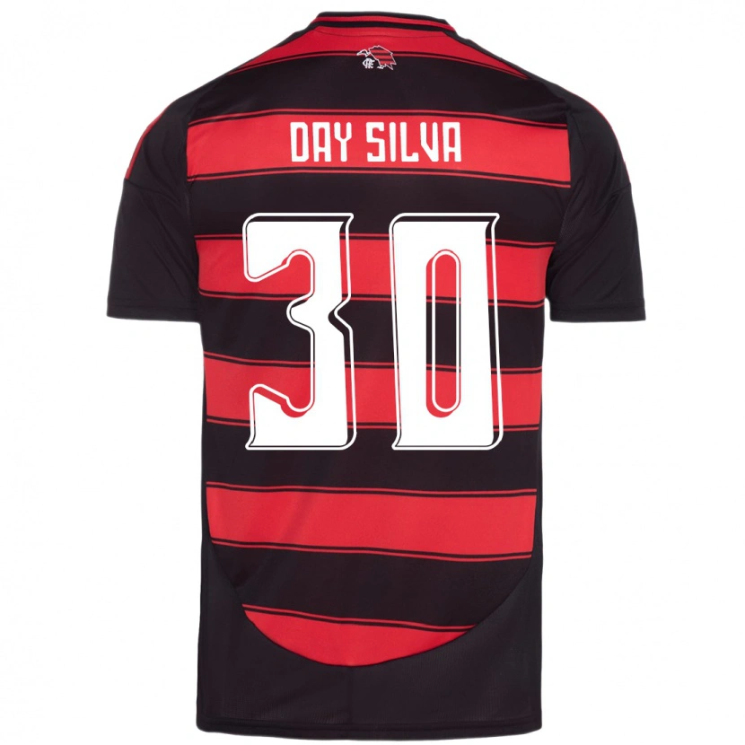 Danxen Heren Day Silva #30 Rood Zwart Thuisshirt Thuistenue 2025/26 T-Shirt