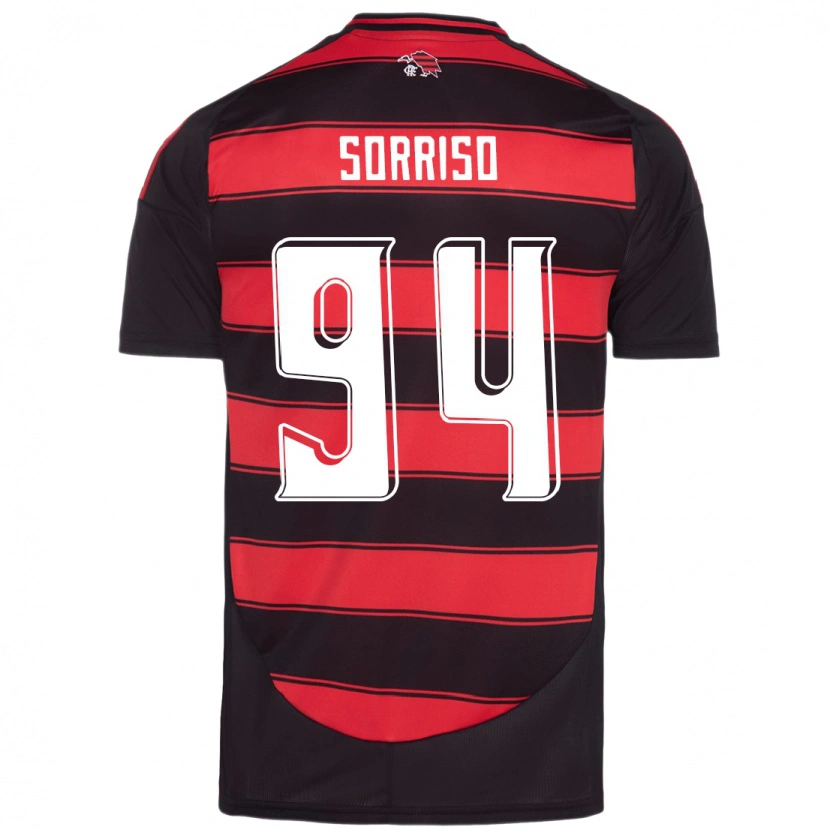 Danxen Heren Sorriso #94 Rood Zwart Thuisshirt Thuistenue 2025/26 T-Shirt