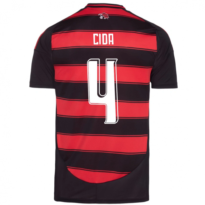 Danxen Heren Cida #4 Rood Zwart Thuisshirt Thuistenue 2025/26 T-Shirt